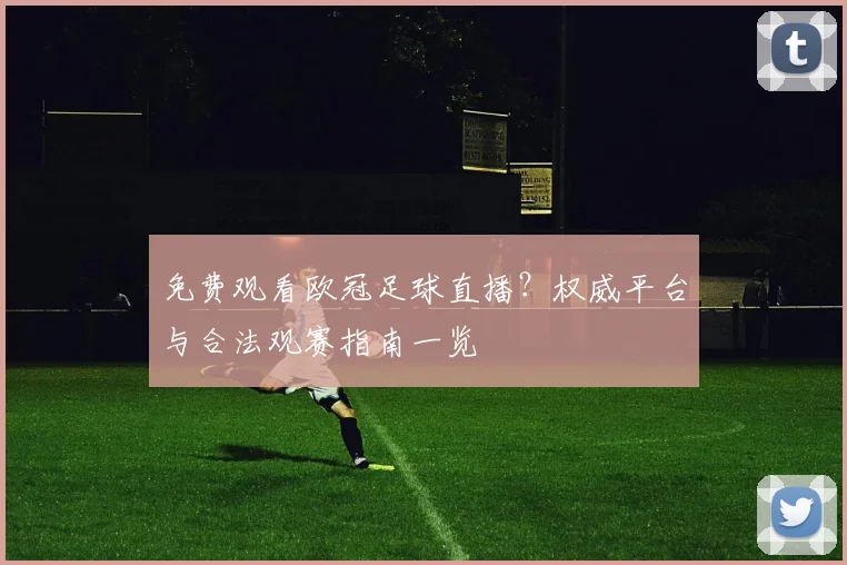 免费观看欧冠足球直播？权威平台与合法观赛指南一览